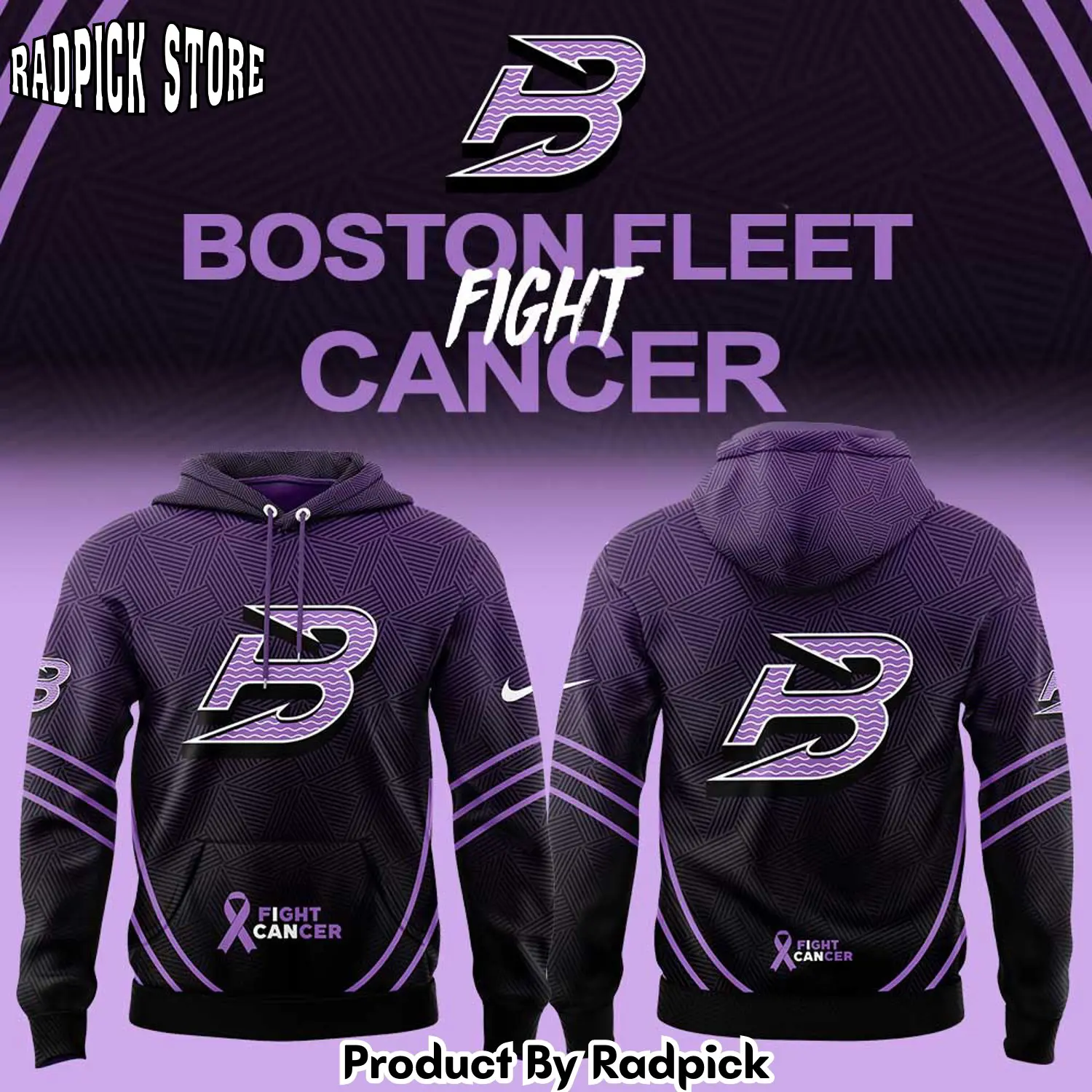 Boston fleet fight cancer hoodie joggers hoodie and long pants set rp291898